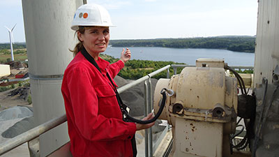 Messung an einem Becherwerk